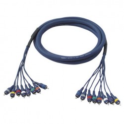 Cablu multicore FL65 - 8 RCA tata la 8 RCA tata 3m, FL-65300 DAP Audio