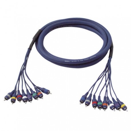 Cablu multicore FL65 - 8 RCA tata la 8 RCA tata 6m, FL-65600 DAP Audio