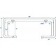 C-Clamp 65 cm, diametru 50mm, cromat, 30 Kg/max, Eurolite TCH-50/65 SILVER (58000665)