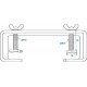 C-Clamp 65 cm, diametru 50mm, cromat, 30 Kg/max, Eurolite TCH-50/65 SILVER (58000665)