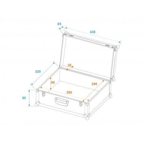 Flightcase universal Roadinger 30126104