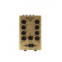 Mini-mixer DJ cu 2 canale, auriu, Omnitronic GNOME-202 Gold