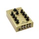 Mini-mixer DJ cu 2 canale, auriu, Omnitronic GNOME-202 Gold