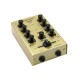 Mini-mixer DJ cu 2 canale, auriu, Omnitronic GNOME-202 Gold