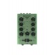 Mini-mixer DJ cu 2 canale, verde, Omnitronic GNOME-202 Green