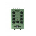 Mini-mixer DJ cu 2 canale, verde, Omnitronic GNOME-202 Green