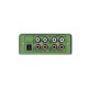 Mini-mixer DJ cu 2 canale, verde, Omnitronic GNOME-202 Green