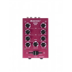 Mini-mixer DJ cu 2 canale, roz, Omnitronic GNOME-202 Pink