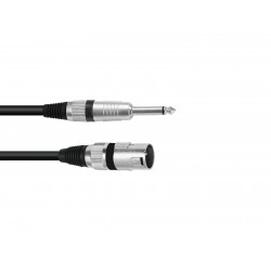 Cablu audio Jack 6.3 mono la XLR tata Omnitronic 3022519D-10m