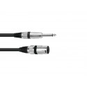 Cablu audio Jack 6.3 mono la XLR tata Omnitronic 3022519D-10m