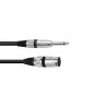 Cablu audio Jack 6.3 mono la XLR tata Omnitronic 3022519D-10m