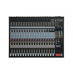 Mixer profesional cu EQ si USB, 16 intrari mono + 4 stereo, Omnitronic LMC-3242FX