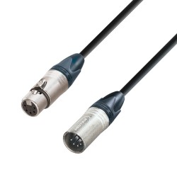 Cablu DMX, Neutrik XLR tata 5 pini la XLR mama 5 pini, 30 m Adam Hall K5 DGH 3000