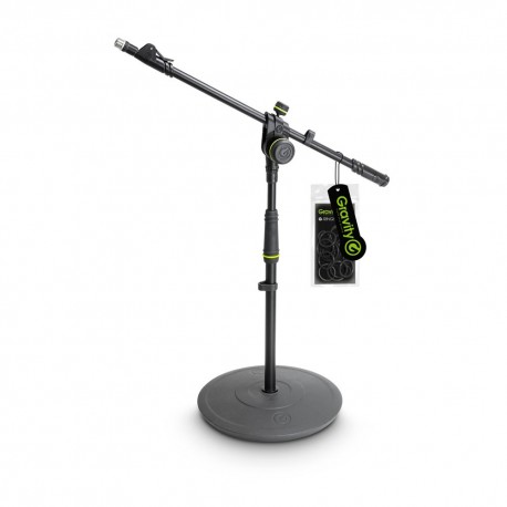 Stand scurt de microfon cu baza rotunda, telescopic, Gravity MS 2222 B