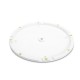 Baza rotunda alba pentru distantiere M20, Gravity WB 123 W
