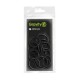 Set 20 inele negre, Gravity RP 5555 BLK 1