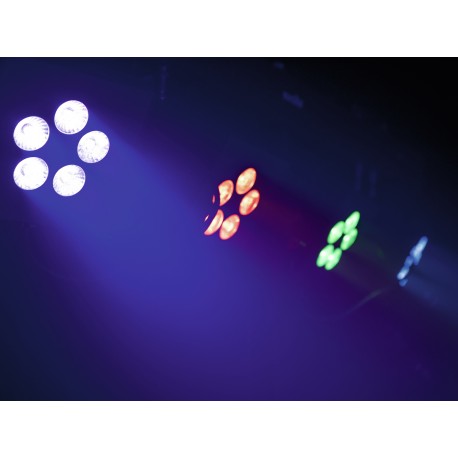 Bara cu 4 proiectoare RGB+WW, telecomanda IR si geanta transport, EUROLITE LED KLS-902 Next Compact Light Set (42109860)