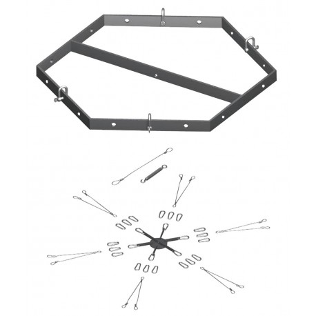 Suport hexagonal pentru sistem line array PSSO Flying bracket hexagonal CSA/CSK