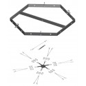 Suport hexagonal pentru sistem line array PSSO Flying bracket hexagonal CSA/CSK