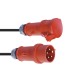 Power cable CEE rosu 10m, PSSO CEE Extension 16A 5x2.5 10m red