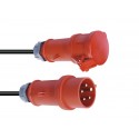 Power cable CEE rosu 10m, PSSO CEE Extension 16A 5x2.5 10m red