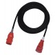 Power cable CEE rosu 10m, PSSO CEE Extension 16A 5x2.5 10m red