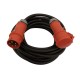 Power cable CEE 25 m, PSSO CEE Extension 32A 5x6 25m red