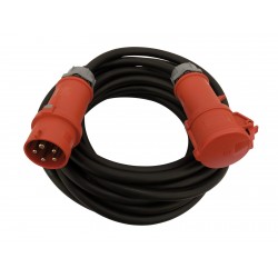 Power cable CEE 25 m, PSSO CEE Extension 32A 5x6 25m red