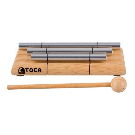 Percutie Tone Bars cu 3 tuburi si maleta, TOCA T-TONE3