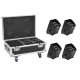 Set 4x AKKU IP UP-4 Plus HCL Spot WDMX + Case with charging funktion Eurolite 20000589