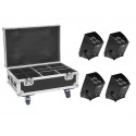 Set 4x AKKU IP UP-4 Plus HCL Spot WDMX + Case with charging funktion Eurolite 20000589