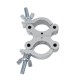 Clema de prindere 50mm, argintie Showtec Swivel Coupler 300kg