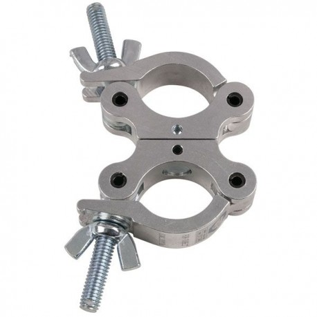 Clema de prindere 50mm, argintie Showtec 50 mm Compact Swivel Coupler