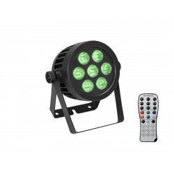 Proiector LED de exterior (IP65), Eurolite LED IP PAR 7x8W QCL spot