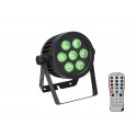 Proiector LED de exterior (IP65), Eurolite LED IP PAR 7x8W QCL spot
