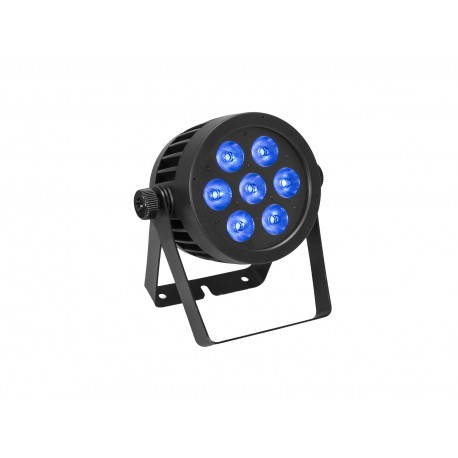 Proiector LED de exterior (IP65), Eurolite LED IP PAR 7x8W QCL spot