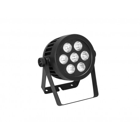 Proiector LED de exterior (IP65), Eurolite LED IP PAR 7x8W QCL spot