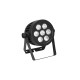 Proiector LED de exterior (IP65) cu RGBA/CW/WW+UV, Eurolite LED IP PAR 7x9W SCL spot