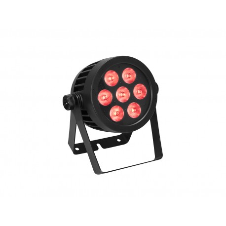 Proiector LED de exterior (IP65) cu RGBA/CW/WW+UV, Eurolite LED IP PAR 7x9W SCL spot