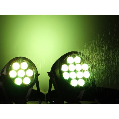 Proiector LED de exterior (IP65) cu RGBA/CW/WW+UV, Eurolite LED IP PAR 7x9W SCL spot