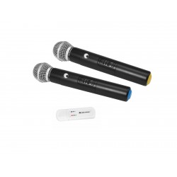 Set 2 microfoane wireless pentru sisteme PA, Omnitronic UWM-2HH USB