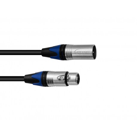 Cablu XLR la XLR PSSO XLR cable COL 3pin 5m bk Neutrik