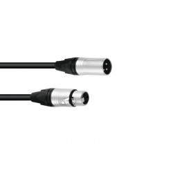 Cablu DMX Sommer CABLE DMX cable XLR 3pin 3m bk Neutrik