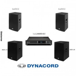 Sistem audio Dynacord C15.2 x 2