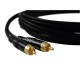 Cablu 2 RCA la @ RCA SOMMER CABLE RCA cable 2x2 1m bk Hicon