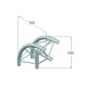 Coltar 2 cai, 90 grd, Alutruss DECOLOCK DQ3-PAC25R