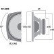 Difuzor bass-medii Monacor SP-60/8