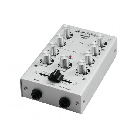 Mini-mixer DJ cu 2 canale, negru, Omnitronic GNOME-202 BK