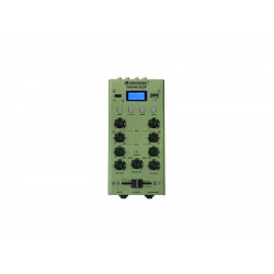 Mixer cu 2 canale, BT si USB player Omnitronic GNOME-202P Mini Mixer green