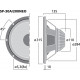 Difuzor bass-medii Monacor SP-30/200NEO